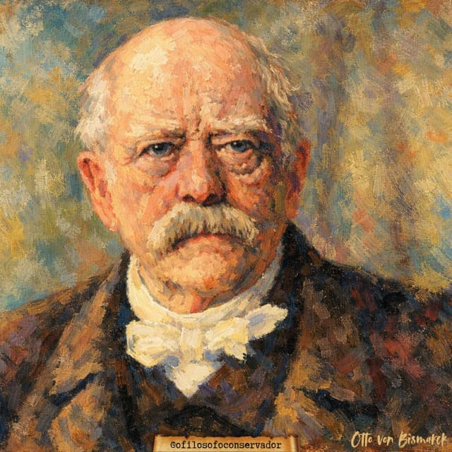 Otto von Bismarck - Retrato em Estilo Impressionista