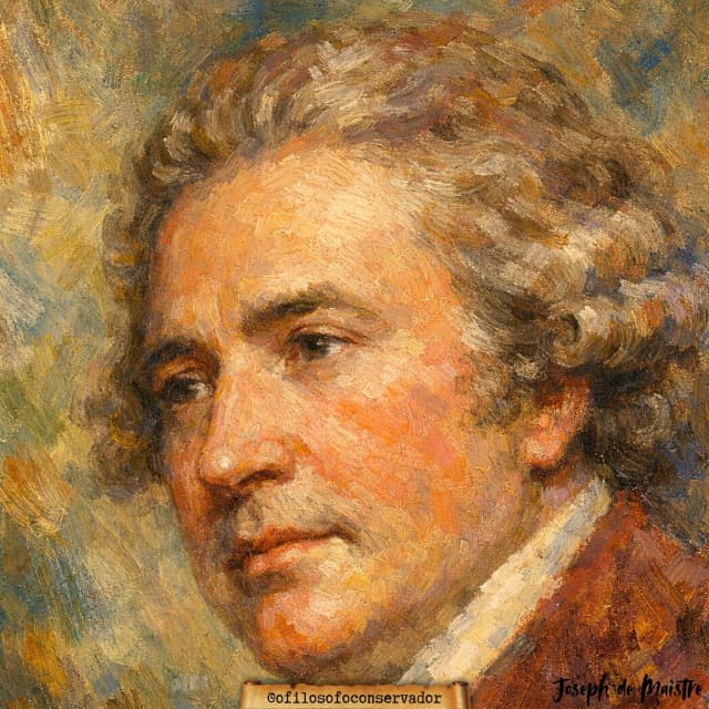 Filósofo Edmund Burke - Retrato em Estilo Impressionista
