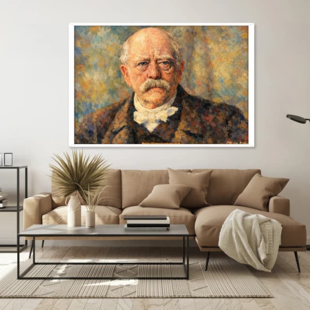 Otto von Bismarck - Retrato em Estilo Impressionista